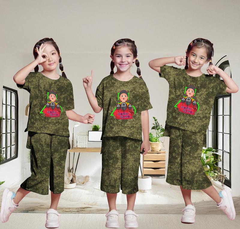 Setelan Kulot Wash Anak Perempuan SG 5-13 Tahun Sablon DTF HOODIE KIDS 2