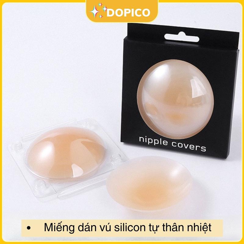  Miếng dán ngực Women Nữ silicon nhiệt tự thân bảo vệ nhũ hoa không dùng keo siêu dính bền và đẹp DOPICO D172 Kem mieng  dan miếng  dán  vú 