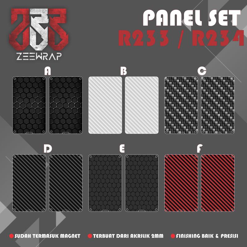 Custom Panel Motif 3d CARBON R234 R233 Akrilik 2mm Fullprint - Shop ...