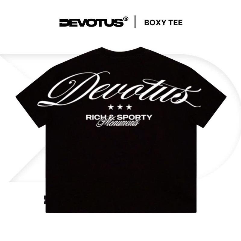 NEW Áo thun form BOXY Unisex DEVOTUS Premium Cotton 260gsm Local Brand Fullbox - RICH&SPORTY Nam Cổ Tròn Menswear aothun basic