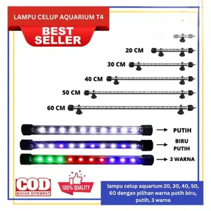 Lampu LED CELUP AQUARIUM AQUASCAPE AKUARIUM UKURAN 20 30 40 50 60 3 WARNA