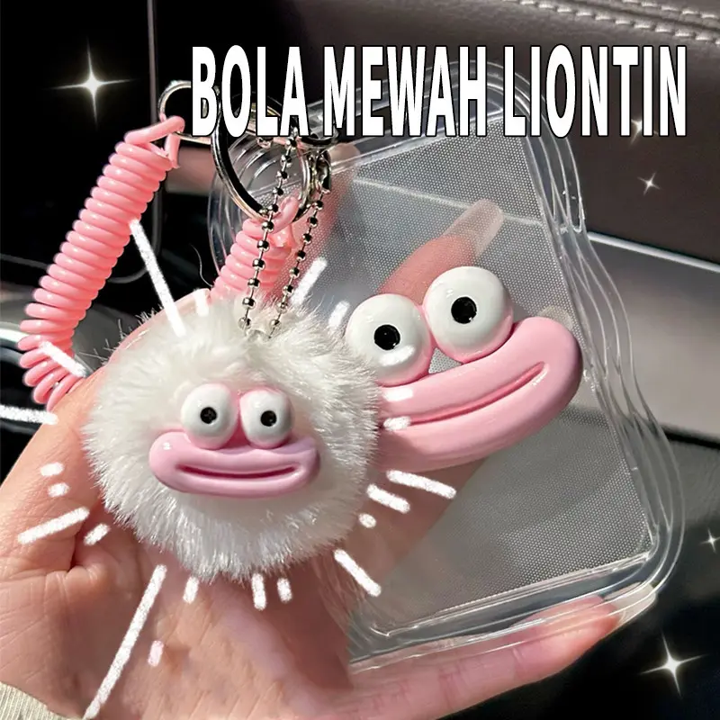 Bola Mewah Liontin Gantungan Kunci/Sahabat Pasangan Liontin kartun boneka mewah Lucu-Miss Art 0