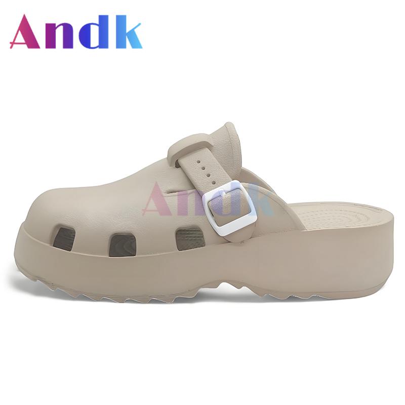Product Introduction of Andk 2025 Sandal Wanita Wedges Korea Sandal Slop Premium Platform Sandal Wanita Sepatu ibadah Muller Clogs Cewek Sendal 43