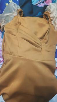 Product Review of Midi Dress Pesta Lengan Pendek Kerah Sweatheart Terbaru Simple Mewah Elegan Bisa Formal Kasual from 🦂** L**i D**e "** 0