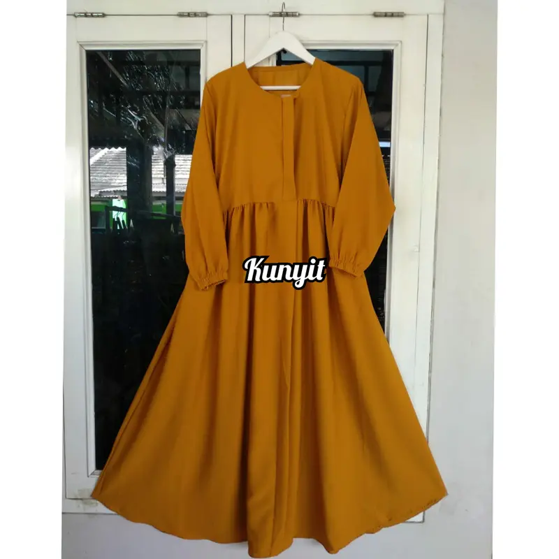 GAMIS WOLFIS GRADE A POLOS ONLY Muslim Wanita Dress Syari Basic Simple 8