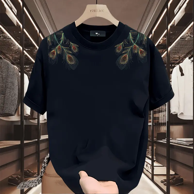 Áo Thun Cotton Anh Hùng, Phong Cách Mỹ SS24, Dày Dặn Và Đẹp Trai, ngắn Tay, Dành Cho Nam Và Nữ Trẻ Trung, Thích Hợp Cho Mùa Hè, Thương Hiệu Hợp Xu Hướng Ins, Áo Cổ Tròn Dáng Rộng Menswear Unisex