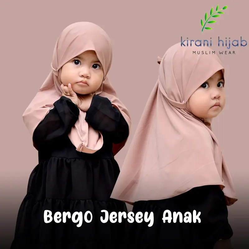 Hijab Bergo Jersey Anak / Kirani Hijab Anak Bergo Jersey 4