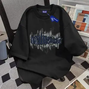 Gaya Amerika Merek yang trendi Alfabet Inggris pencetakan baju atasan wanita terbaru kaos pria oversize couple t shisxqtqhdvdj