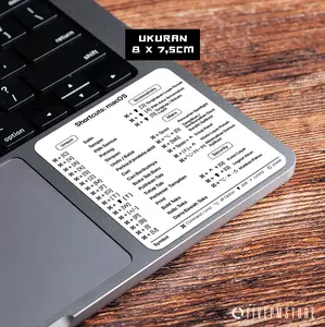 Stiker Kerpean Perintah Keyboard - Sticker Shortcut Contekan tombol pintas Keyboard