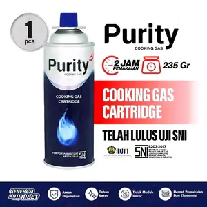 Purity Tabung Portable 235 Gr- Butana Murni 99,5% SNI 8203:2017 Cooking