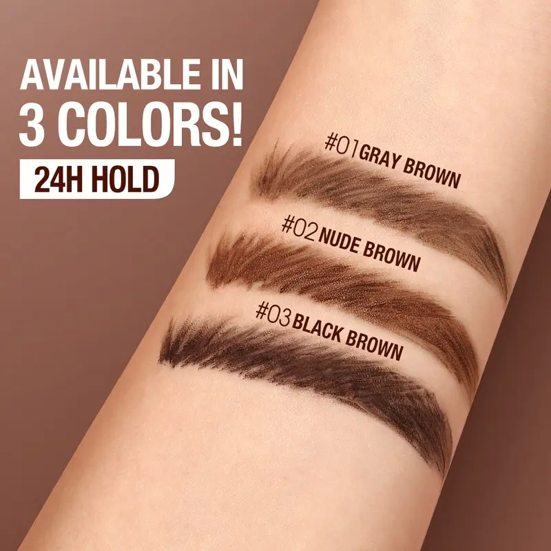 【LIVE】O.TWO.O 2-in-1 Eyebrow  Long-lasting Hold Color Locking  FLUFF SHAPING BROW WAX & BROW CREAM 3D Wild Eyebrows 65g 5