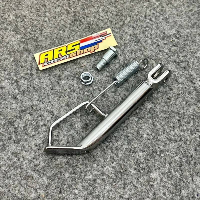 standar samping ceper down side chrome motor matic ukuran 18cm cocok untuk motor mio beat scoopy fino genio spacy kuat tahan karat berkualitas tinggi 3