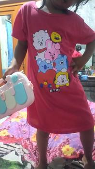 Product Review of Liu's_Kids99 / daster anak cewek TINITAN untuk Umur 3-12th Katun Lembut Lengan Pendek Fashion daster anak dress bayi from u**8 0