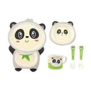Baby Bowl Tableware Bamboo Fiber Children Kids Cutlery Sets Dinner Bamboo Fiber Baby Feeding Set