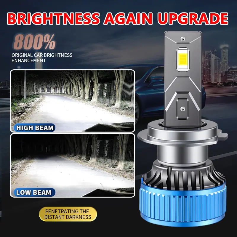 Lampu utama Led  RTD A81/A82 36/40W Mini Projector H4 cut off motor mobil Car 0