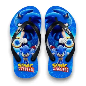 Sandal Jepit Anak Motif Sonic The Hedgehog Sendal Superhero Japit Anak Cowo
