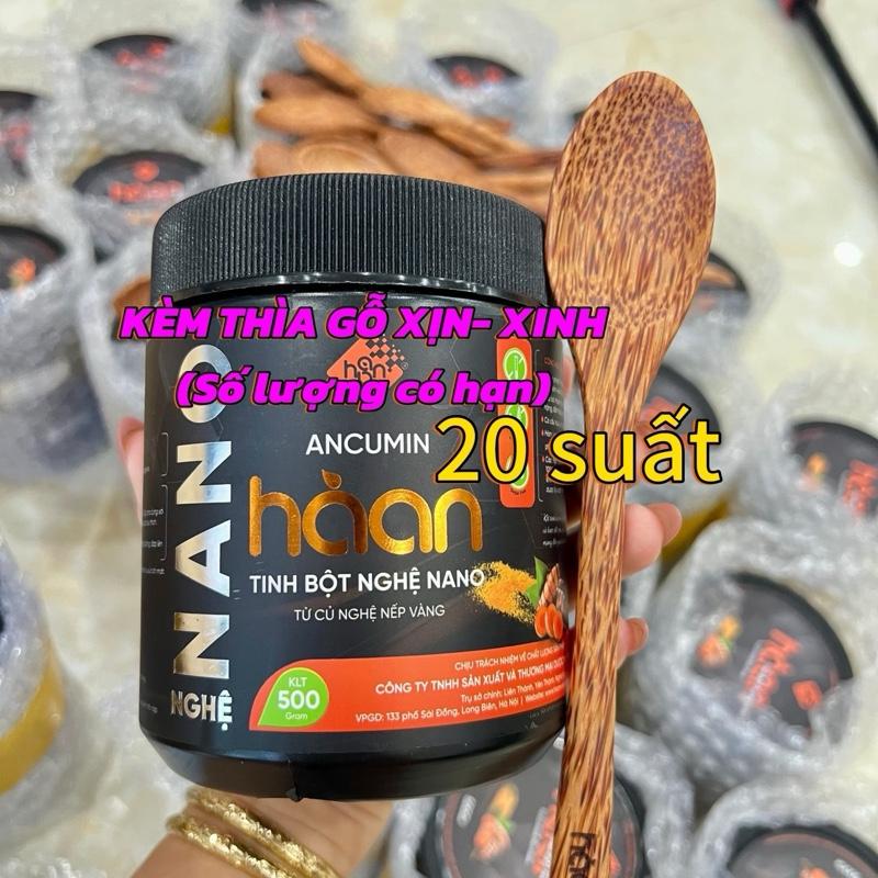 Tinh bột nghệ NANO HÀ AN (500gr/ hộp) từ củ nghệ NẾP VÀNG