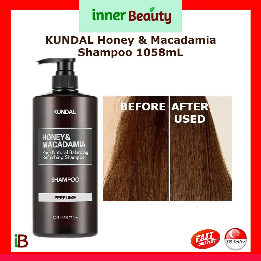 KUNDAL Honey & Macadamia Pure Natural Balancing Refreshing Shampoo 1058mL Haircare Frizz