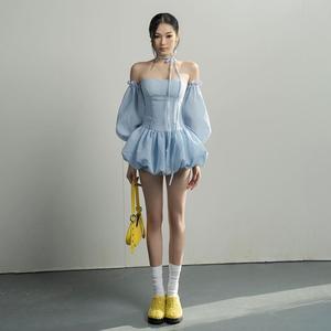 มินิเดรสลำลอง Kliou ทรงสกินนี่ เปลือยหลัง สีพื้น ดูซับบาง อเนกประสงค์ สไตล์บรรยากาศ แฟชั่น ดีไซน์อาวุโส มาใหม่สุดฮอต