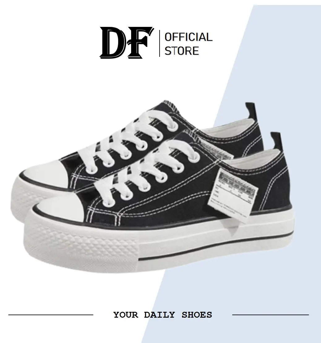DUNIA FASHION - DF 555 Sepatu Wanita Sneakers Korea Sport Casual import Trendy dan Elegan