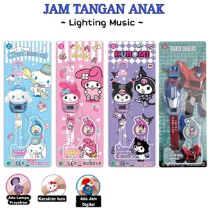 [Mskshop] Jam Tangan Anak LED Digital Karakter/ Jam Tangan Anak Perempuan & Laki laki Model Kotak