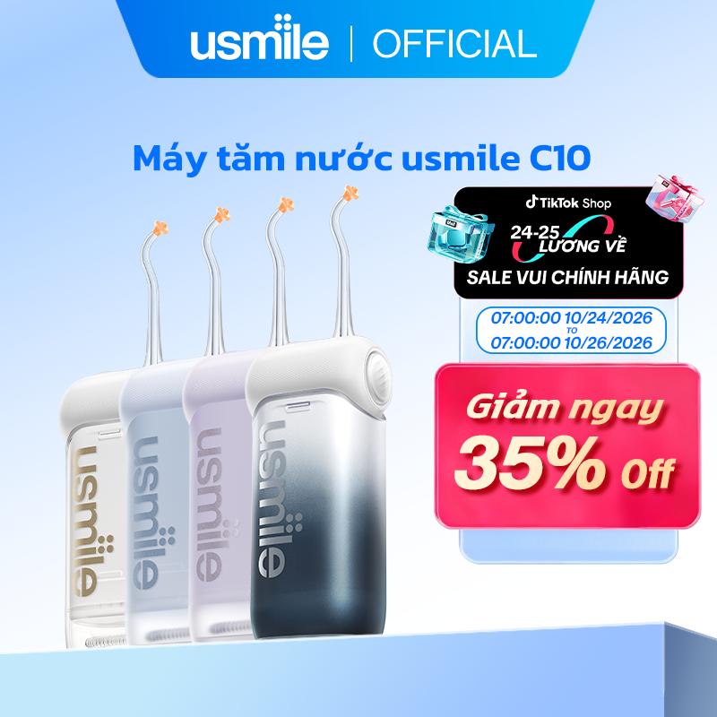 usmile C10 Portable Dental Flosser Máy tăm nước sóng siêu âm usmile C10