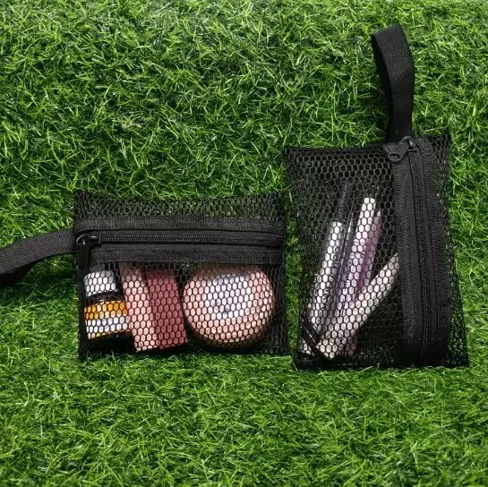 Dompet  Wanita Jaring Multifungsi untuk Make Up Dan Alat Tulis sling ritsleting tas rias 1