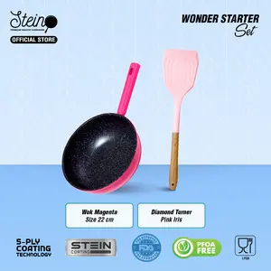 STEIN Wonder Starter Set - Wok Pan 22cm + Stein Spatula