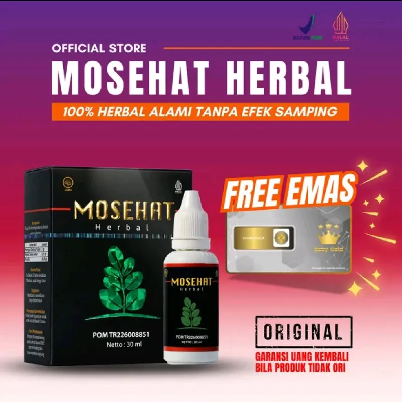MOSEHAT Ekstra Daun Kelor dengan Propolis dan Habbatussauda 30ml 2