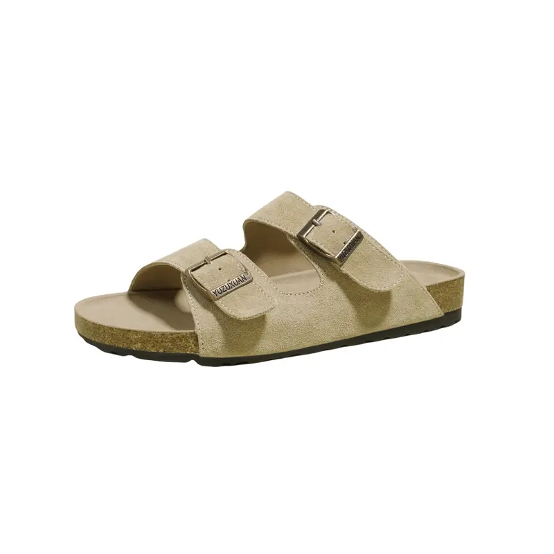 3CM and Gao Boken Shoes Slippers for Women 2025 New Summer Outerwear Boken Shoes Stepping on Shit Feeling Strap Roman Sandals for Women 2