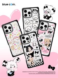 Bluecorn Original Brown Sugar Pudding Square With Sharp Corners Collection  Cover Case for iPhone 16/15Pro Max Screen Protector Casing iphone  case frosting  phone Protection Protective