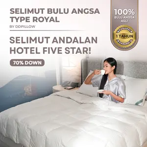Selimut Bulu Angsa Asli, Type Royal 70% Down / Duvet / Selimut Hotel Bintang 5
