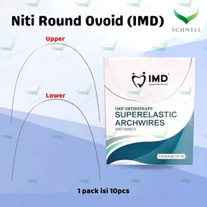 Kawat Niti Behel Round Ovoid isi 10pcs merk IMD