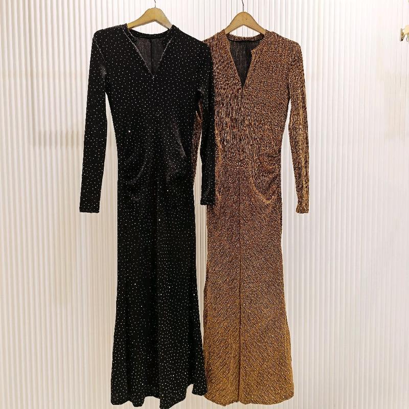 Dress Blink Blink motek Glittery panjang mewah long dress pesta full motek Formal Wanita 6