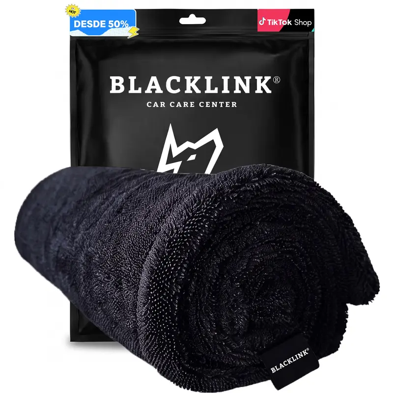 Toalla de Secado para Auto Black Link de Microfibra Premium 1400GSM Superabsorbente de Doble - Foto 1