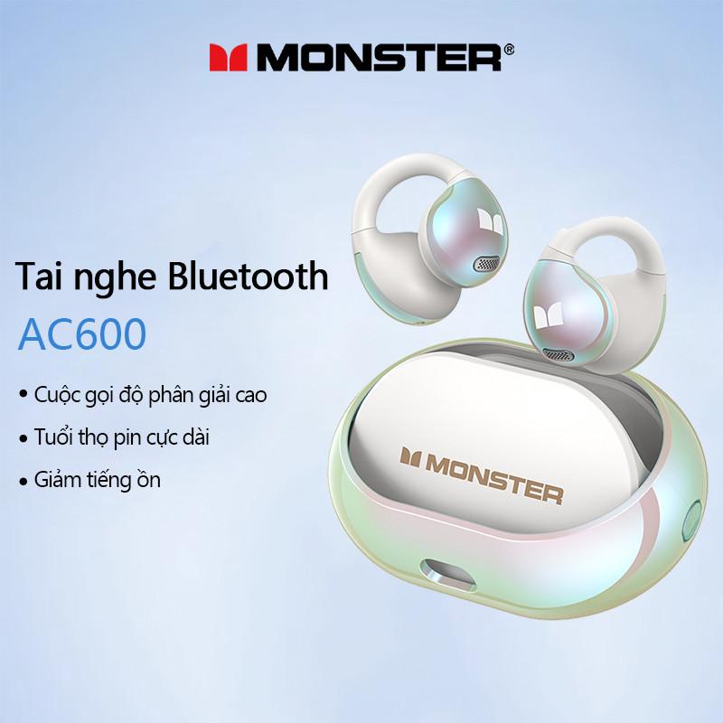  Tai nghe Bluetooth Monster AC600 Khử tiếng ồn thông minh HIFI Stereo Chống nước Tuổi thọ cao 
