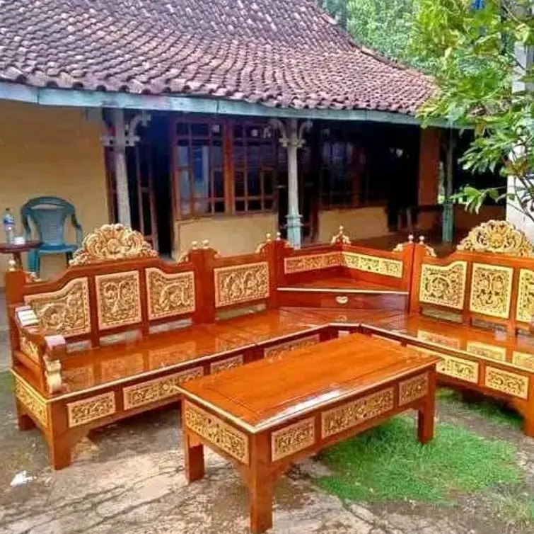 kursi sudut murah kursi ruang tamu Lengan Permanen 2