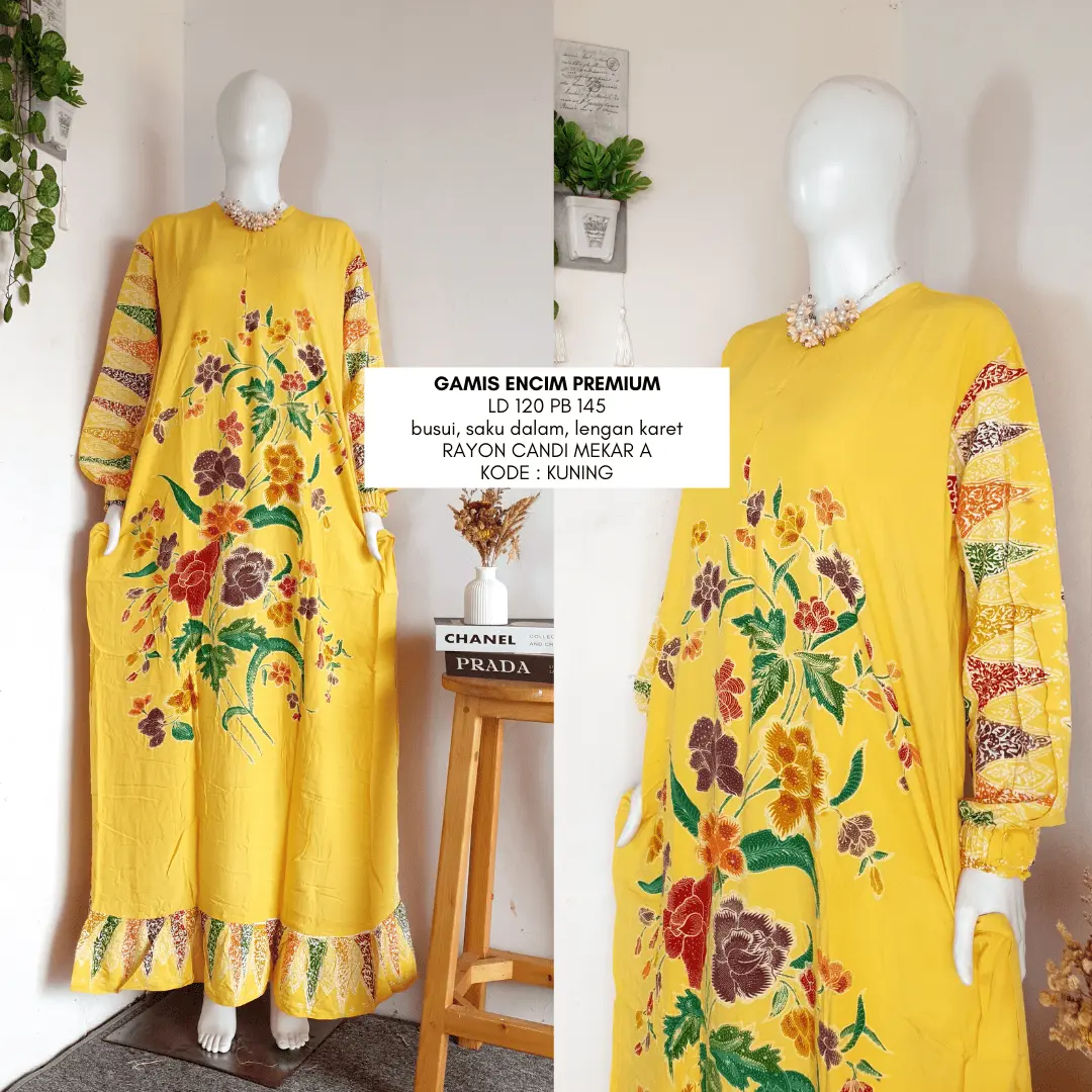 gamis encim terbaru LD 120 | busui friendly | dress encim by sachy batik