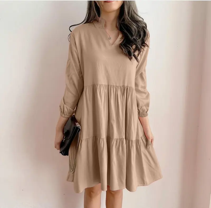 ZRS Dress Bianca Ld 106 cm P 86 cm B 186 gr Mosscrepe Viscose #4109 1