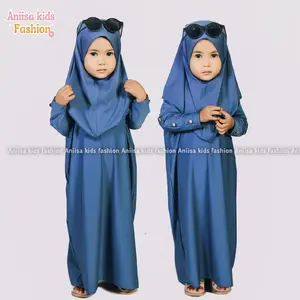 Gamis Abaya Anak Batwing Bayi Muslim Mewah Perempuan 2-3 Tahun 0-12 tahun Terbaru Ori Sudah Free Hijab Lembut Nyaman Syari