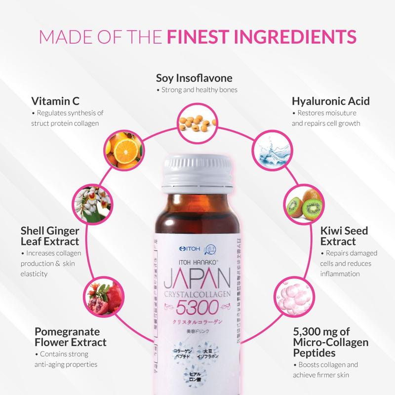 [Bundle of 2] ITOH Hanako Japan Crystal Collagen Drink 5300mg Buy Two 16s + Free One 3s 2