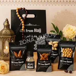 PAKET OLEH OLEH HAJI DAN UMROH KEMASAN EXCLUSIF/PCS/TAS HITAM Muslim