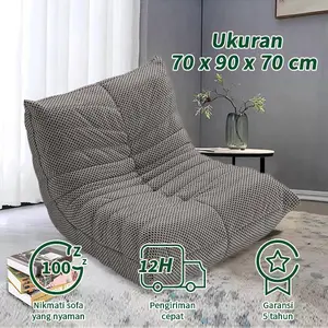Ready Stock Sofa Minimalis Sofa Lipat Kursi Sofa Tanpa Kaki Sofa Mini Rumah Kecil Bisa Dibongkar Cuci COD