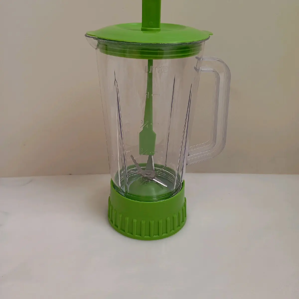 Gelas jus blender Miyako plastik/gelas set jus Miyako baru Hijau Pisau Putih