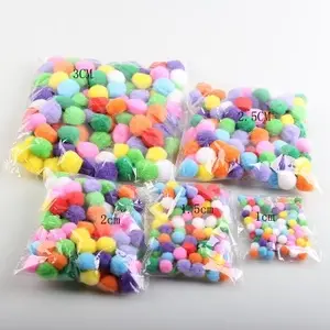 POM POM KECIL MIX 10 MM 20 MM BULU BOLA HALUS CRAFT 1 CM 2 CM || CRAFTBE