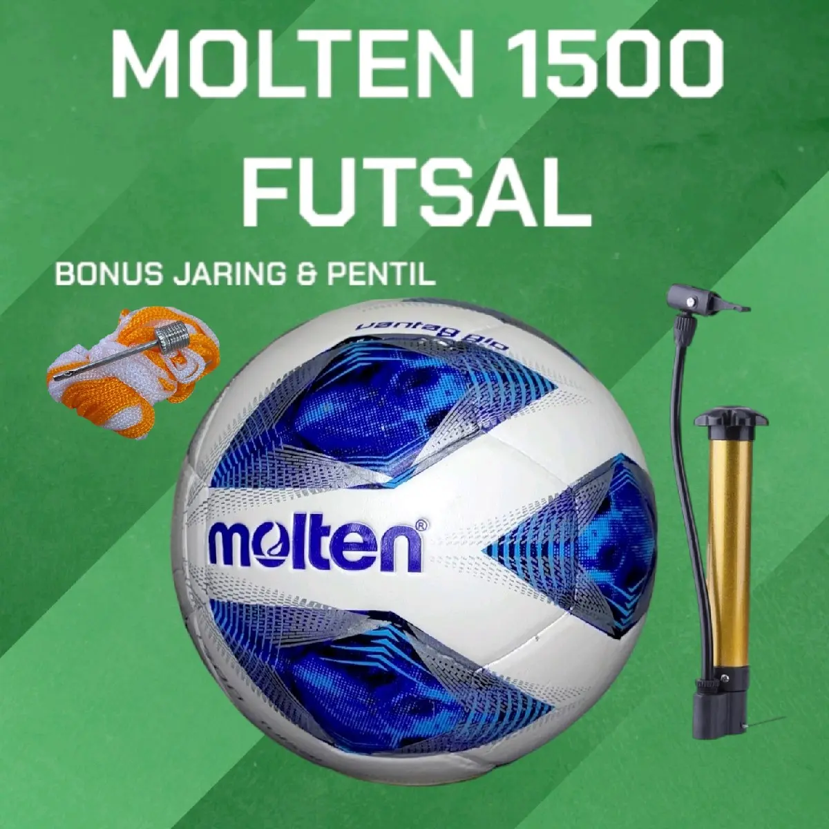 MOLTEN bola futsal molten 1500 ORIGINAL bola futsal size 4 molten