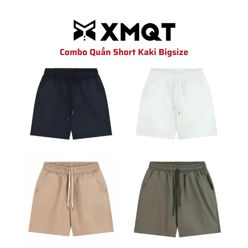 [ COMBO - BIGSIZE ] Quần Short KAKI Dù XMQT Dáng Trên Gối Menswear Nam