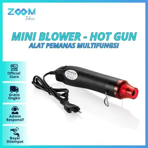 Alat Pemanas Segel Plastik Serbaguna Hot Gun Blower Heat 300W (ZOOM)   Hot Hair Dryer Soldering Wrap Blower Pvc Rubber Stainless