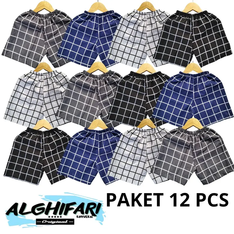 PAKET HEMAT 12 PCS celana kolor pendek anak motif kotak kotak usia 1-15 tahun | terbaru | terlaris | celana kolor pendek anak termurah | kolor anak motif | celana kolor pendek harian | celpen | kolor anak motif terbaru | celana pendek Bunda Tartan 0