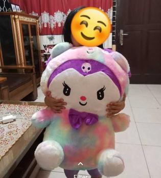 Product Review of Boneka kuromi pelangi sanrio ukuran jumbo 60cm lembut mewah kado ultah Anak Asli Dolls from M**y 0